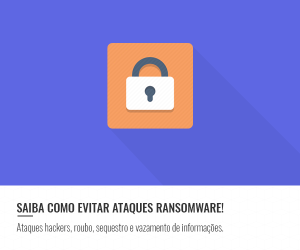 Fundo azul com quadrado laranja e um cadeado