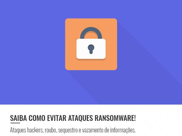 Fundo azul com quadrado laranja e um cadeado