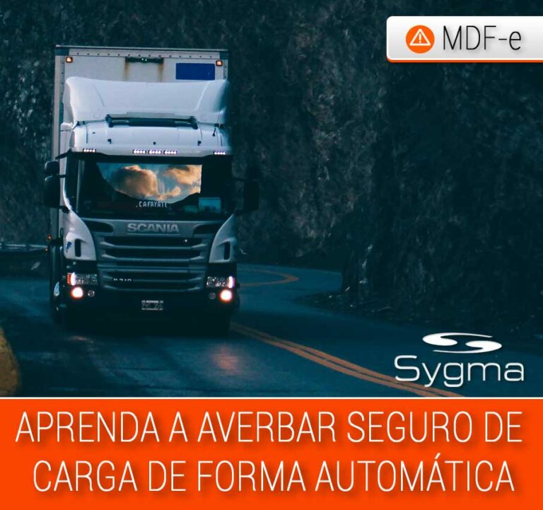 Caminhão na estrada com título Aprenda a averbar seguro de carga de forma automática