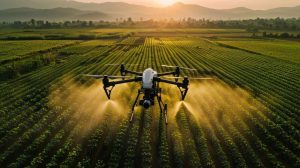 drone sendo usado como tecnologia na agricultura